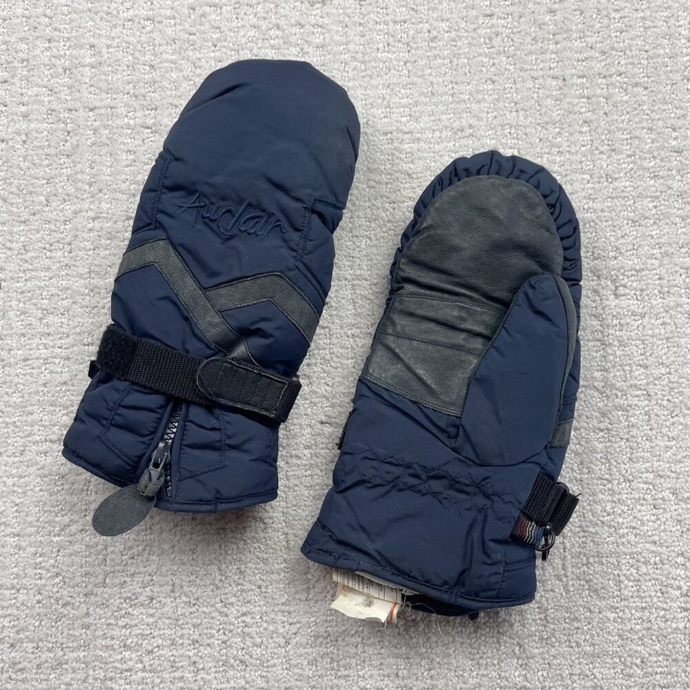 Auclair Winter Snowboarding / Skiing Aqua Stop Men's Blue Lined Mittens Size M
